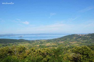 Vista del lago da Montefiascone